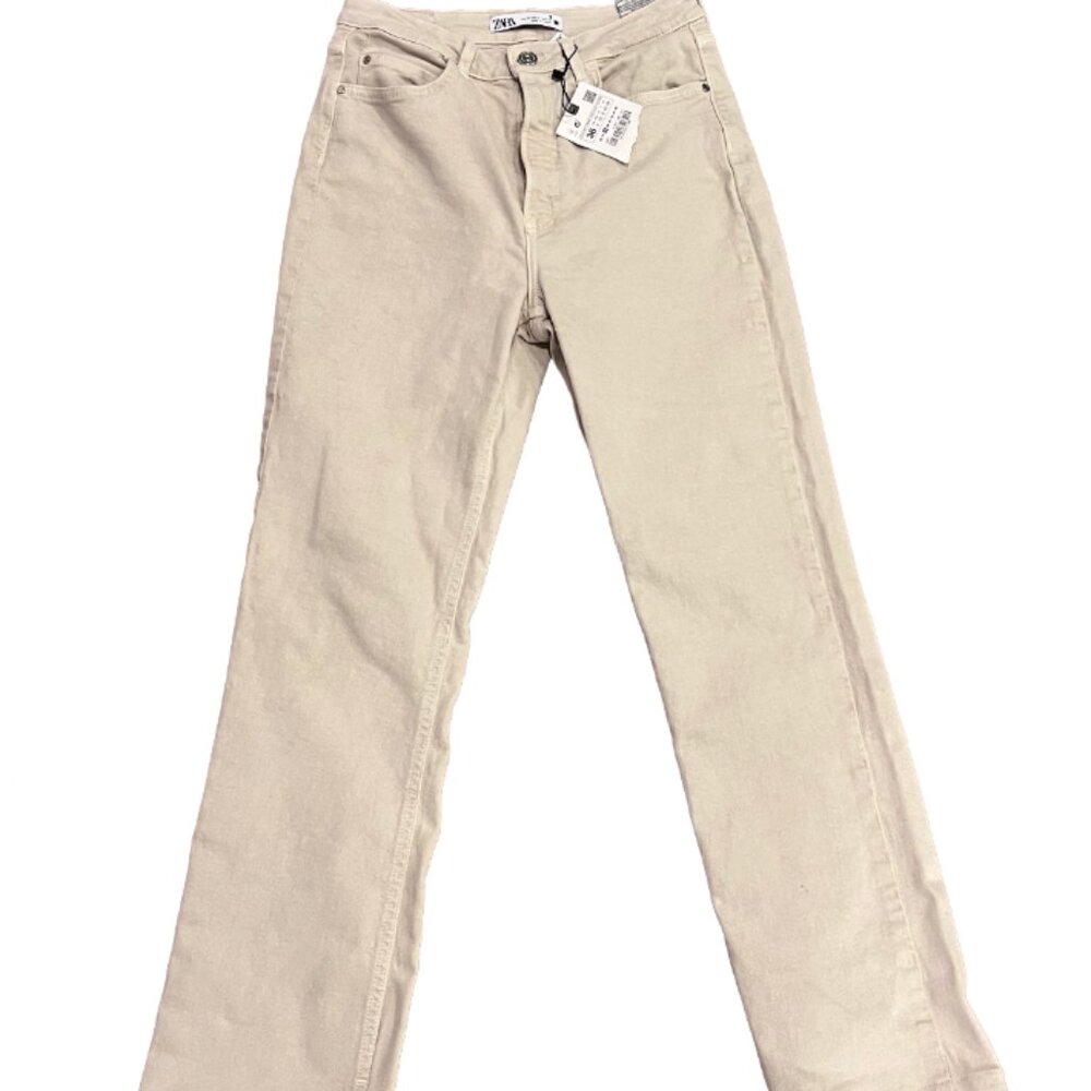 Zara Off White Jeans, With Tags, Size 4, Never Worn